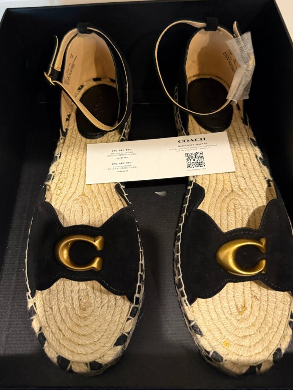 NIB Coach Dillon Suede Espadrilles Size 9.5B Never Worn - Picture 3 of 11